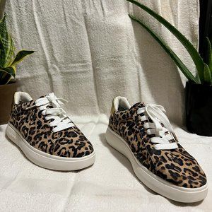 Kate Spade Leopard Print Sneakers with White Accents